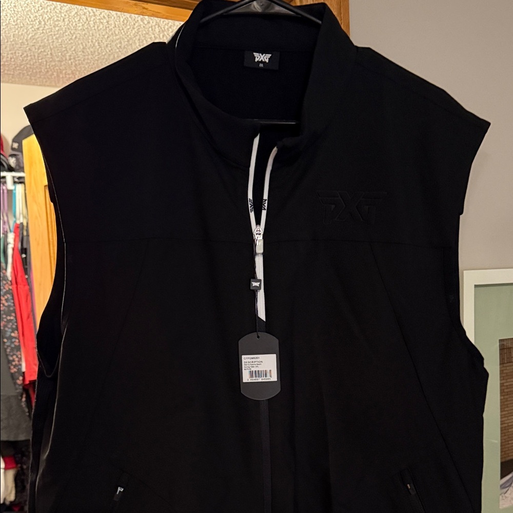 PXG Men's Sleek Black Vest